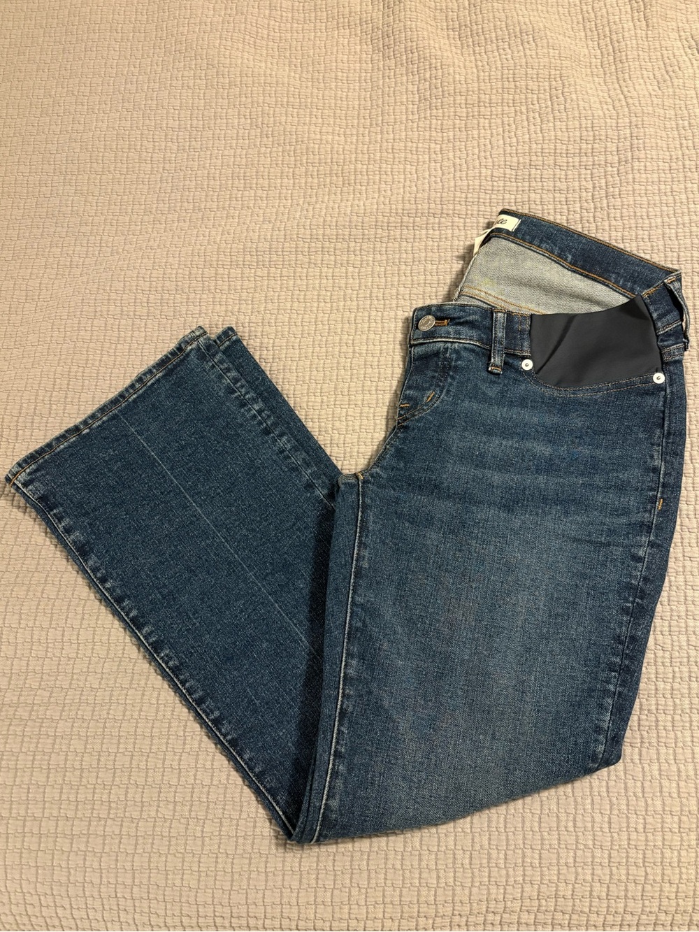 Madewell Maternity Kick Out Crop Jeans Size 28